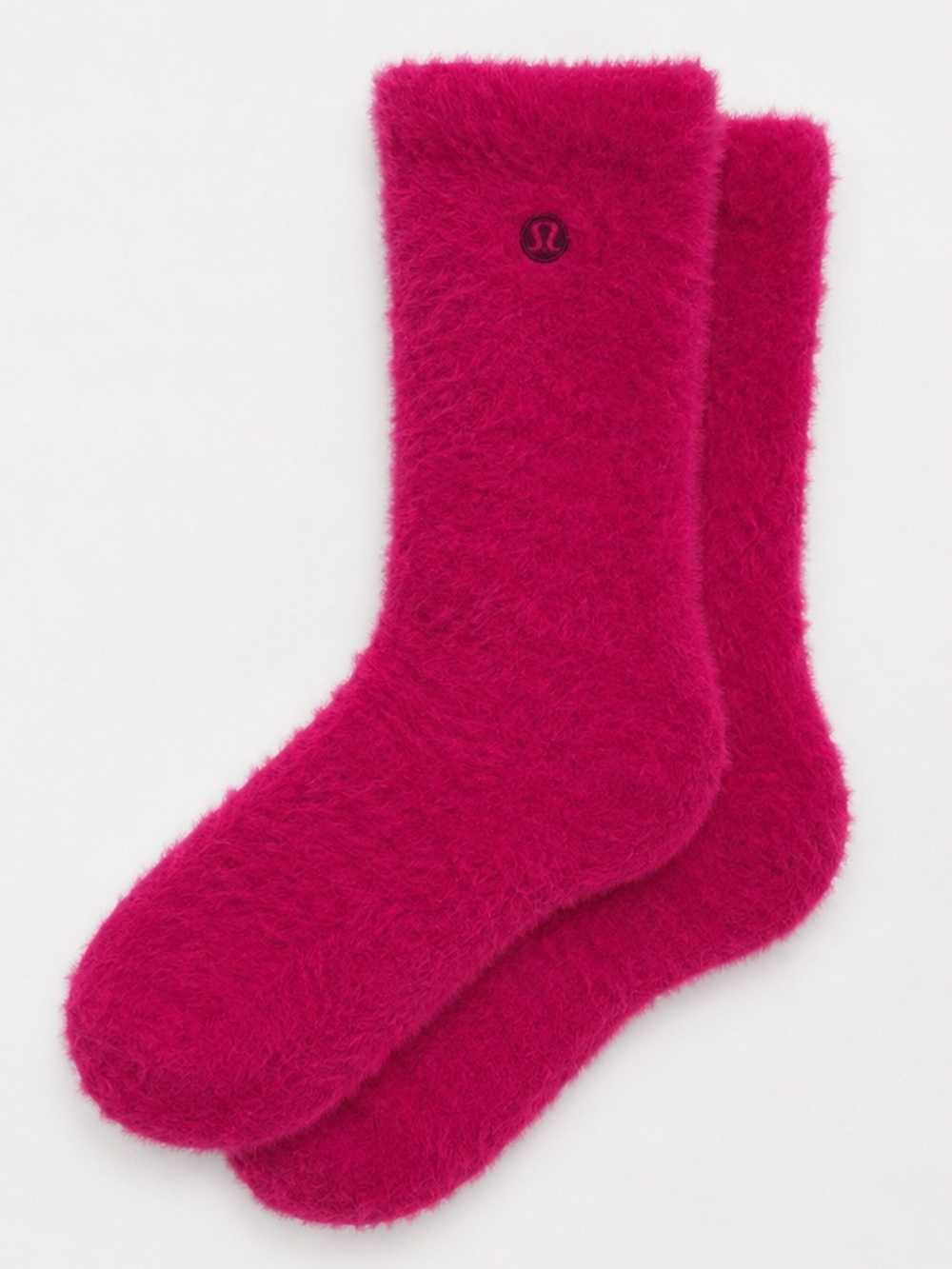 Lululemon Fuzzy Socks Sz S Berry Rumble NWT